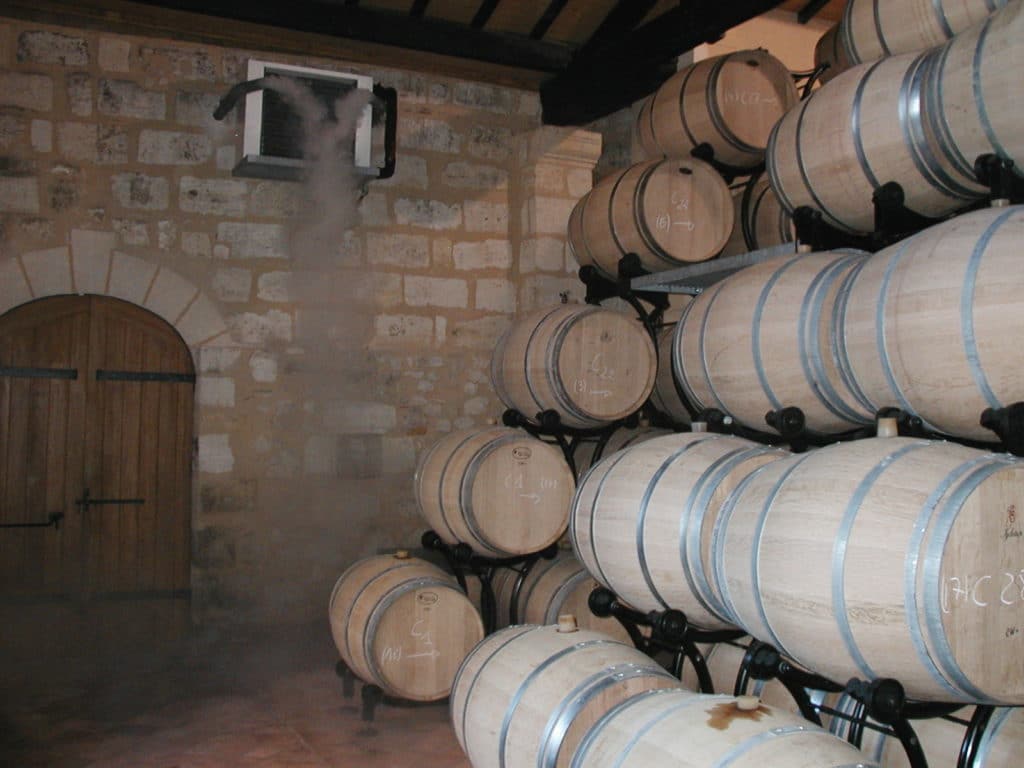 Nébulisation LIDIT dans une cave à vin